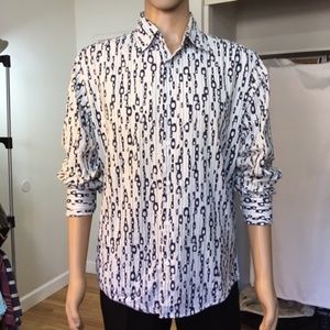 Jhane Barnes, Men, long sleeve, cotton, size XL